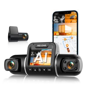 2” LCD | Supports up to 512GB | Mobile App | Night Vision | Artificial Intelligence Dash Camera w/ ADAS | Front Collision Warning | Pedestrian Alert System | Lane Departure Warning | Clear To Go Alert System | Limited Time Offer: Includes FREE 128GB Memory Card