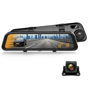 12” IPS Touch Screen | Stream Media | Parking Monitor | Night Vision | Blind Spot Detection | Backup Camera for Car