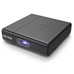 3D Video | Digital Zoom | 30-120” DLP Projector | Android | HDMI | USB | WiFi | Miracast | YouTube | Netflix | Included Swivel Stand | Home Entertainment