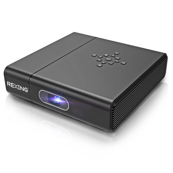 3D Video | Digital Zoom | 30-120” DLP Projector | Android | HDMI | USB | WiFi | Miracast | YouTube | Netflix | Included Swivel Stand | Home Entertainment
