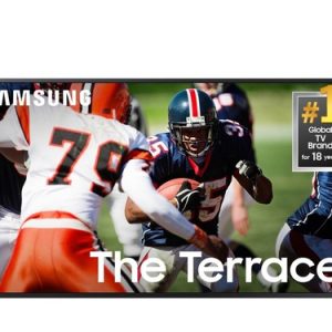 Samsung The Terrace Full Sun LST9T QN75LST9TAFXZA 75 Inches 4K QLED Smart TV - Titan Black - 2021 - HLG, HDR10+ - Direct Full Array 16x Backlight - Bi