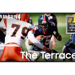Samsung The Terrace LST9C QN85LST9CAF 85 Inches 4K QLED Smart TV - Titan Black - HLG, HDR10+, Quantum HDR+ - Neo QLED Backlight - Google Assistant, Al