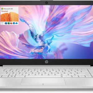 HP 14-CF2723WM 8G906UA 14-Inch LCD Laptop - 1366 x 768 - Intel Celeron N4120 - 1.1 GHz - 4GB RAM - 64 GB eMMC - Wi-Fi 5 - Windows 11 Home - Natural Si