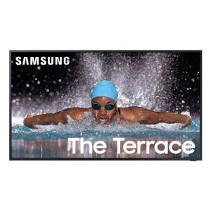 Samsung The Terrace Partial Sun LST7C QN85LST7CAF 85 Inches 4K QLED Smart TV - Titan Black - UHD - High Dynamic Range (HDR) - HLG, HDR10+, Quantum HDR