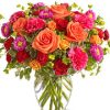 fuller overall design. Featured blooms include roses