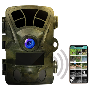 20MP CMOS Motion Sensor | Ultra Night Vision Distance | Up to 512GB | AV Output | 12 Month Standby | Surveillance Cam for Hunting Games and Wildlife Monitoring