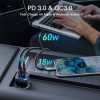 REXING JETSPEED Black 78W PowerDelivery+ USB-C/USB Car Charger - Image 5