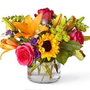 This deluxe version of the our Best Day Bouquet includes lilies