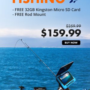 HD LCD | 1280x960 Photo | 4x Digital Zoom | IR Night Vision | 4000mah Rechargeable Battery | IP54 Waterproof Ice Fishing Camera