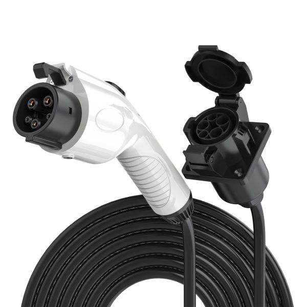 J1772 | 32A | 240V | 17 ft Extension | Level 1 Level 2 Charging | IP66 Waterproof | Over-heat Over-volt Protection