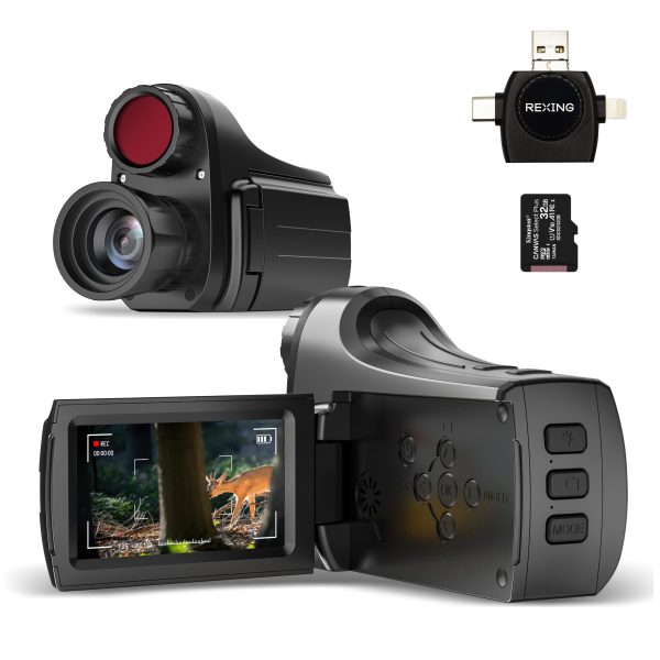 4K IR Night Vision Digital Monocular | 4K(2160p) | 8x Digital Zoom | 4000mah Rechargeable Battery | Save Photos & Videos | Travel | Free Kingston 32GB Micro SD Card 