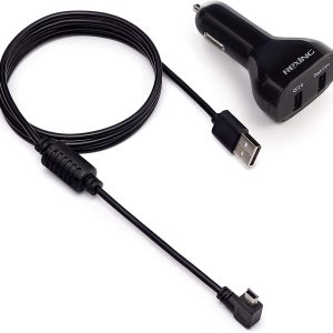 Rexing Dual USB Port Dual QC2.0 Car Charger w/ 13ft Mini-USB Cable