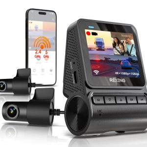 2" LCD | Triple Channel Dash Cam | 2.5K + 1080p + 1080p | 170 Degree | Wi-Fi | App Control | Optional GPS | Enhanced Night Vision | 64GB Memory card included