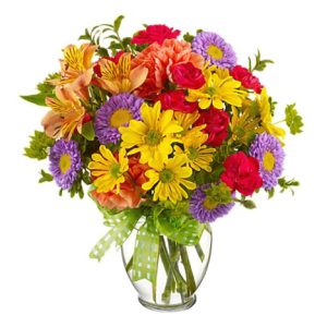 Cheery fresh seasonal blooms