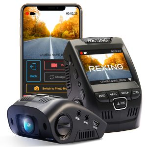 2.4” LCD Screen | 170° Wide Angle Dashboard Camera Recorder with G-Sensor | WDR | Loop Recording | Supercapacitor | Mobile App | 512GB Supported