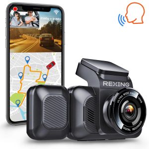 UHD 3840×2160@30fps | Car Camera Recorder | Night Vision | Loop Recording | Parking Monitor | Support 256GB | Voice Control(2021) | FREE 32GB Memory card + Smart Hardwire kit