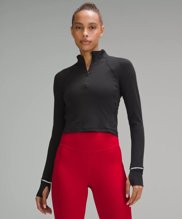 Why we made this. Cold out? Don't miss a run with this warm half zip.. Fabric. Soft and Warm
