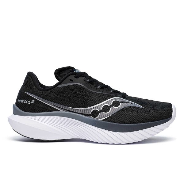 The Saucony Kinvara 15 is a lightweight daily running shoe that’s a storied fan-favorite for its lower-stacked simplicity