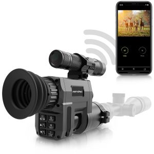 LCD Display | Photo | Flashlight | Mobile App | Rechargeable Battery Included | 5W 850nm IR | for Hunting | Outdoors | Wildlife Observation