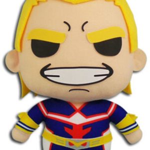 Officially licensed My Hero Academia plush of the titular character "Allmight" as seen in the popular anime series. Measures 8". Made in China