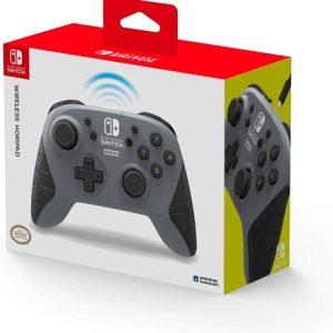 <h2>Wireless HORIPAD - Gray for Nintendo Switch</h2><p>Be bound by cables and Disposable batteries no longer! Hori introduces the Nintendo Switch wireless Horizon. The built-in rechargeable lithium-ion battery and Bluetooth wireless technology gives you freedom with a 32-foot range and 15-plus hours of battery life. Lightweight yet solid
