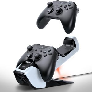 <h2>Overview</h2><p>High-capacity dual charge dock with advanced rechargeable battery packs provide power for up to two Xbox One® controllers. Specially designed to provide optimal charge current for fastest charging times. Sleek and compact for ultimate organization and storage.</p><h3>Features</h3><ul><li>Provides optimal charge current for fastest charging times.</li><li>Includes power adapter.</li><li>Works with Xbox One®