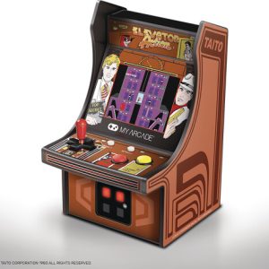 <h2>My Arcade DGUNL-3240 ELEVATOR ACTION COLLECTIBLE RETRO MICRO PLAYER</h2><ul><li>Alkaline Batteries: 4x AA (6V total) (not included)</li><li>DC 5V