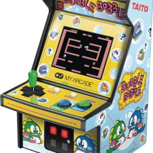 <h2>My Arcade DGUNL-3241 BUBBLE BOBBLE COLLECTIBLE RETRO MICRO PLAYER</h2><ul><li>Alkaline Batteries: 4x AA (6V total) (not included)</li><li>DC 5V
