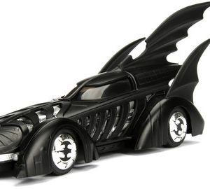 No Batman collection is complete without the iconic 1995 Batmobile! Featuring a die-cast body and rubber tires