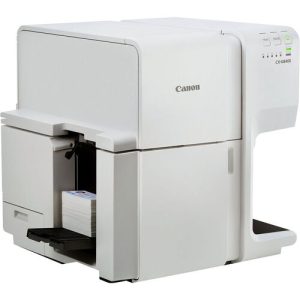 Canon 1749C002 CX-G6400 4-inch Inkjet Card Printer - 1200 x 1200 Dpi - 8.27 to 29.92 Mil - Dye-Based Ink - USB 2.0 - White