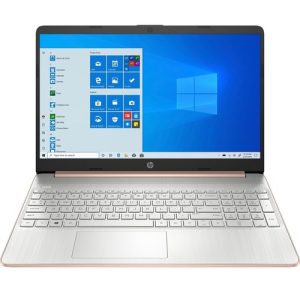HP 15-dy0023ds 3Y8E7UA 15.6 Inches HD Laptop - Pale Rose Gold,  Natural Silver - Intel Celeron N4020 1.1 GHz - 8 GB DDR4 - 256 GB Solid State Drive -