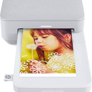 HP 3MP72A Sprocket Studio Instant Photo Dye-sublimation Printer - Wireless - Bluetooth - 4 x 6 Inches - 1 GB Memory - Snow