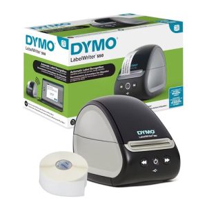 Dymo LabelWriter 550 2112552 Label Printer - Black -  Direct Thermal - PC, Mac Compatible