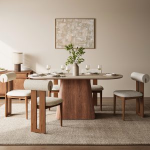 perfect for enjoying meals with loved ones. Crafted with a sturdy plywood base