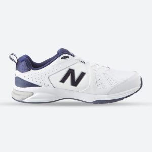 New Balance Mens Wide Fit 624V5 Sneakers- White (2E / 4E / 6E Width), White / 8 / 2E