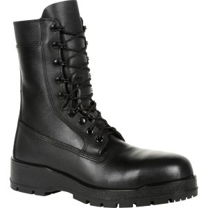 <p>The U.S. Navy inspired entry level hot weather black steel toe Military boot is a great Berry Compliant option for warm arid environments. With features like a cushion shock absorbing midsole