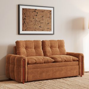 while the pull-out feature easily transforms it into a comfortable bed for guests.color:Orange