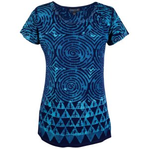 Blue Diamond Short Sleeve Top - S