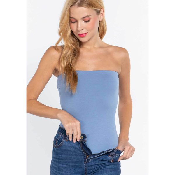 Women's Bandeau Bodysuit - Blue - S
