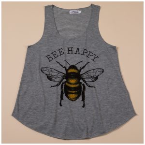 Bee Happy Tank Top - S