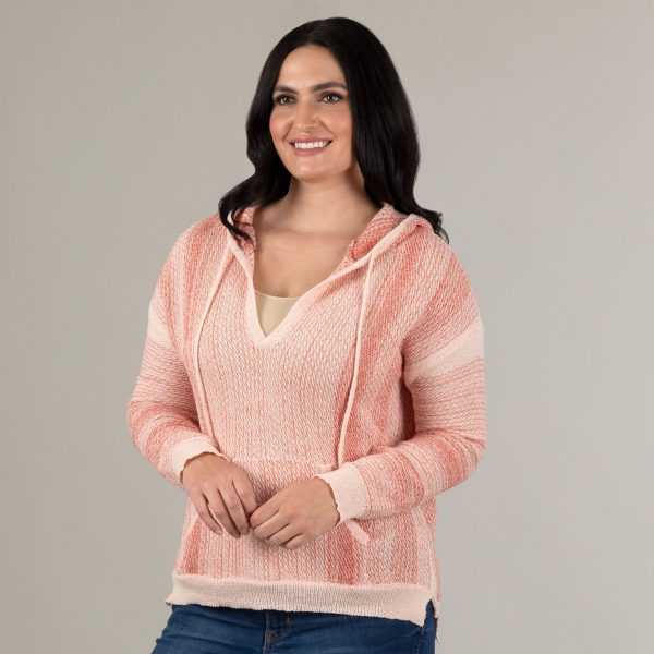 Gradient Sweater Hoodie - Pink - S
