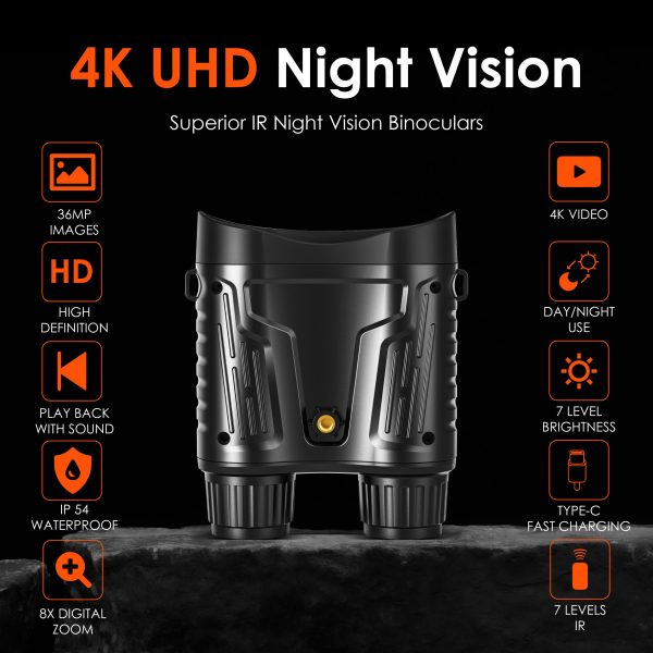 Rexing B1 Pro - 4K IR Night Vision Digital Binocular - Image 2