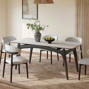 Gather around this stunning 70-inch dining table for unforgettable meals. Its modern design and spacious surface provide ample room for family and friends to enjoy each other's company. Create lasting memories in style with this elegant centerpiece.tabletop material:Sintered Stone