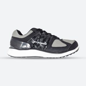 Mens Wide Fit I-Runner Chaplin Sneakers, Grey / 8 / 6E