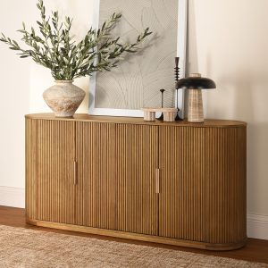 and quality craftsmanship to offer a modern storage solution that not only meets practical needs but also enhances the overall aesthetic of the room with its unique and contemporary design.sideboard type:Sideboard