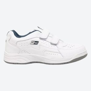 Mens Wide Fit Dek Arizona Sneakers, White / 8 / 2E
