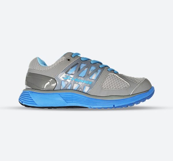 Womens Wide Fit I-Runner Eliza Sneakers, Grey / 8 / 6E
