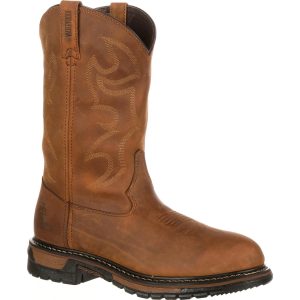 <p>This RockyÂ® Men&apos;s Original Ride Pull-On Waterproof Western Boot is comprised of the 8-layer Rocky Ride Comfort System; this assures that these cowboy boots have great durability
