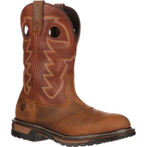 <p>Rocky Original Ride Branson Saddle Roper Western Boot combines extreme comfort with waterproof performance.</p><p>Itâs made with the Rocky Waterproof system. Air flows in