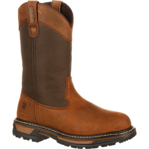 After you step into the RockyÂ® Original Ride Insulated Waterproof Wellington Boot